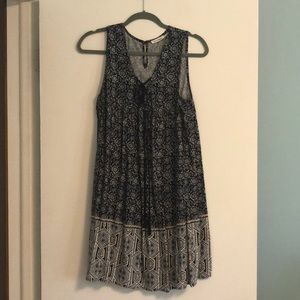 Blue floral summer dress